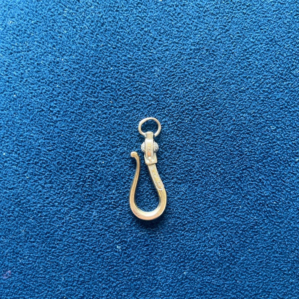Vintage Rare Gold Hook Pendant